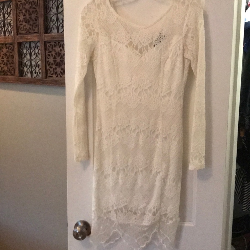 White lace Astr dress